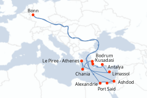 Itinéraire : Méditerranée & mers adjacentes