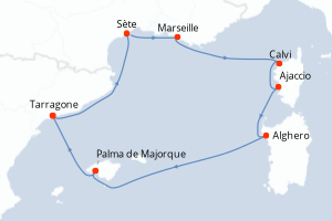 Itinéraire : Méditerranée & mers adjacentes