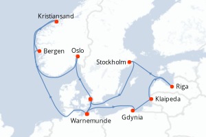 Itinéraire : Europe du Nord & Atlantique NE