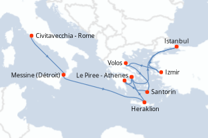 Itinéraire : Méditerranée & mers adjacentes
