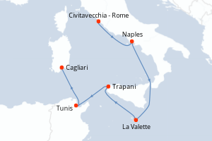 Itinéraire : Méditerranée & mers adjacentes