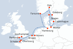Itinéraire : Europe du Nord & Atlantique NE