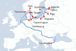 Itinéraire : Europe du Nord & Atlantique NE