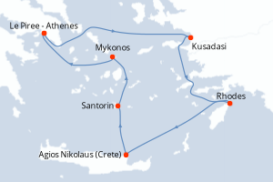 Itinéraire : Méditerranée & mers adjacentes