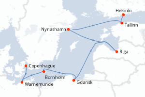 Itinéraire : Europe du Nord & Atlantique NE