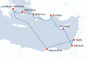 Itinéraire : Méditerranée & mers adjacentes