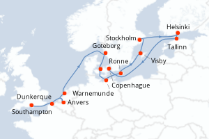 Itinéraire : Europe du Nord & Atlantique NE