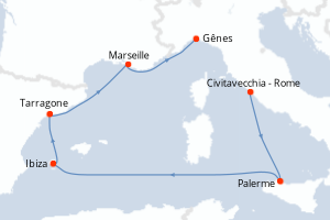 Itinéraire : Méditerranée & mers adjacentes