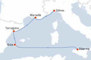 Itinéraire : Méditerranée & mers adjacentes