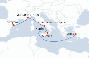 Itinéraire : Méditerranée & mers adjacentes