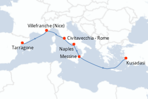 Itinéraire : Méditerranée & mers adjacentes