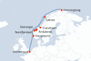 Itinéraire : Europe du Nord & Atlantique NE