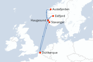 Itinéraire : Europe du Nord & Atlantique NE