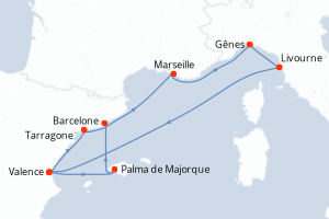 Itinéraire : Méditerranée & mers adjacentes