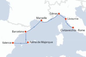 Itinéraire : Méditerranée & mers adjacentes