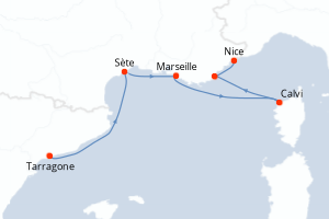 Itinéraire : Méditerranée & mers adjacentes