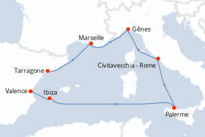 Itinéraire : Méditerranée & mers adjacentes