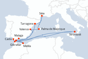 Itinéraire : Méditerranée & mers adjacentes