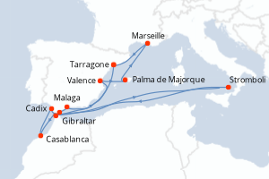 Itinéraire : Méditerranée & mers adjacentes