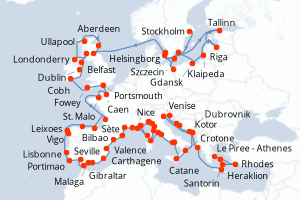Itinéraire : Méditerranée & mers adjacentes