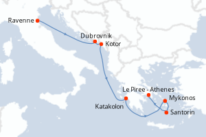 Itinéraire : Méditerranée & mers adjacentes