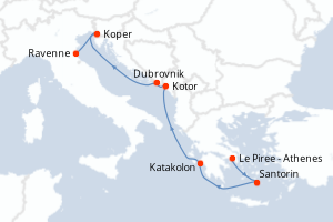 Itinéraire : Méditerranée & mers adjacentes