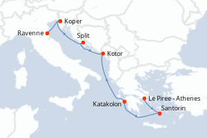 Itinéraire : Méditerranée & mers adjacentes