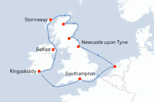 Itinéraire : Europe du Nord & Atlantique NE
