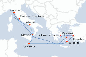 Itinéraire : Méditerranée & mers adjacentes