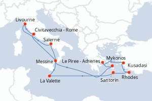 Itinéraire : Méditerranée & mers adjacentes