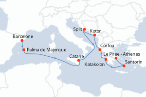 Itinéraire : Méditerranée & mers adjacentes