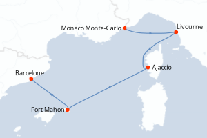 Itinéraire : Méditerranée & mers adjacentes