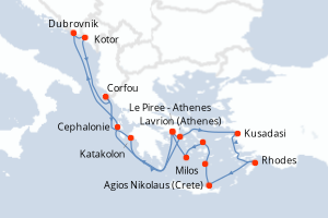 Itinéraire : Méditerranée & mers adjacentes