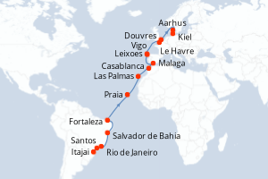 Itinéraire : Europe du Nord & Atlantique NE