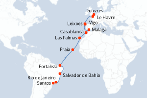 Itinéraire : Europe du Nord & Atlantique NE