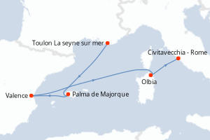 Itinéraire : Méditerranée & mers adjacentes