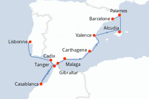 Itinéraire : Méditerranée & mers adjacentes