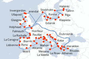 Itinéraire : Méditerranée & mers adjacentes