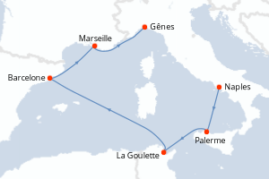 Itinéraire : Méditerranée & mers adjacentes