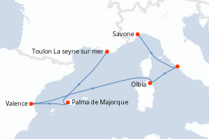 Itinéraire : Méditerranée & mers adjacentes