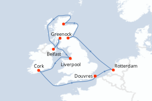 Itinéraire : Europe du Nord & Atlantique NE