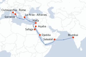 Itinéraire : Méditerranée & mers adjacentes