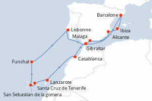 Itinéraire : Méditerranée & mers adjacentes