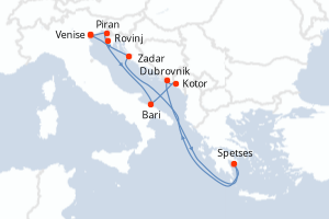 Itinéraire : Méditerranée & mers adjacentes