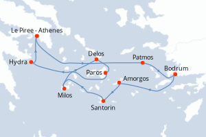 Itinéraire : Méditerranée & mers adjacentes