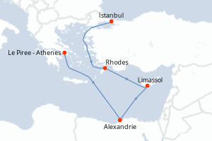 Itinéraire : Méditerranée & mers adjacentes
