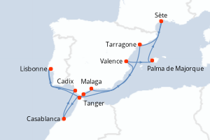 Itinéraire : Méditerranée & mers adjacentes