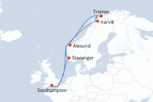 Itinéraire : Europe du Nord & Atlantique NE