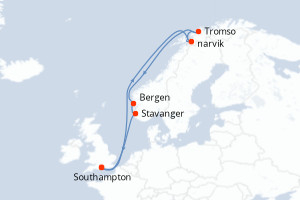 Itinéraire : Europe du Nord & Atlantique NE