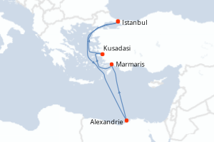 Itinéraire : Méditerranée & mers adjacentes